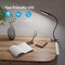 LED Desk Lamp with Clamp, 3-Level Dimmable Desk Light 6000K Daylight, Extra-Long Flexible Gooseneck Clip on Light, Eye-Care Clamp Lamp for Painting, Workbench, Reading or Sewing, Bed Bedside
